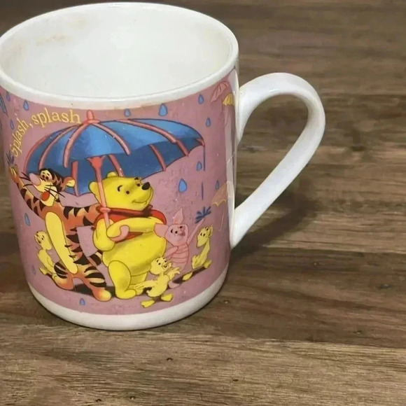 VINTAGE winnie the pooh tea coffee cup mug tweedly dee hum di dum - Picture 2 of 8